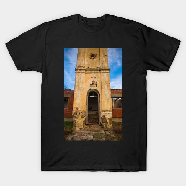 Derelict Chapel in Donje Kusonje T-Shirt by jojobob